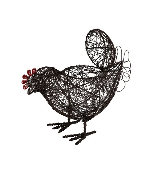 Panier coq campagne  naturel  -  28x13x18 cm