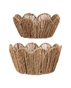 2 Corbeilles chaumiere  naturel