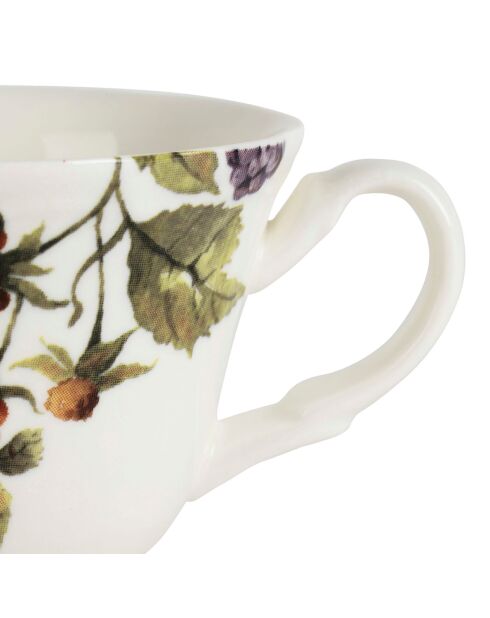 Tasse a the & Sous-tasse Meredith  naturel  - 22cl