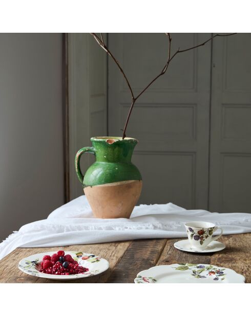 Tasse a the & Sous-tasse Meredith  naturel  - 22cl