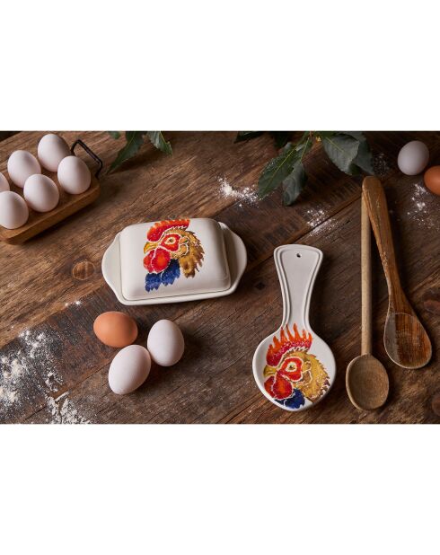 Repose cuillere basse-cour naturel  -  24x10 cm