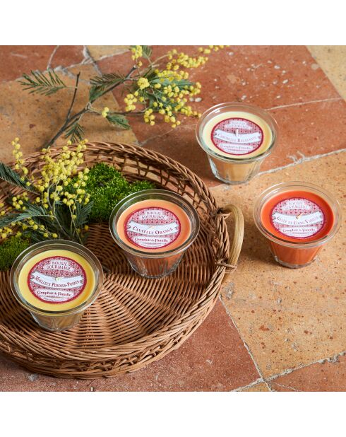 Bougie gourmande senteur cannelle orange naturel  - 220g