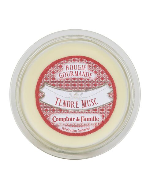 Vela gourmet con suave aroma a vainilla y almizcle - 220 g