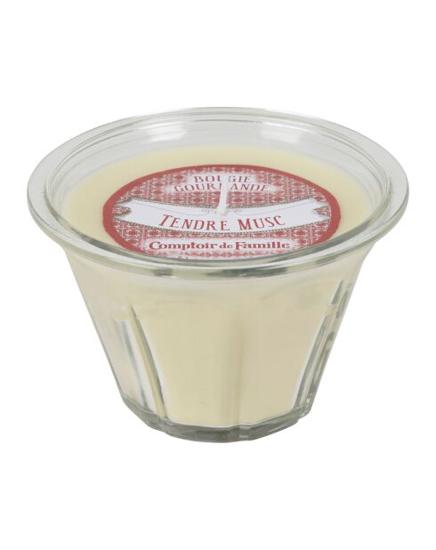 Vela gourmet con suave aroma a vainilla y almizcle - 220 g