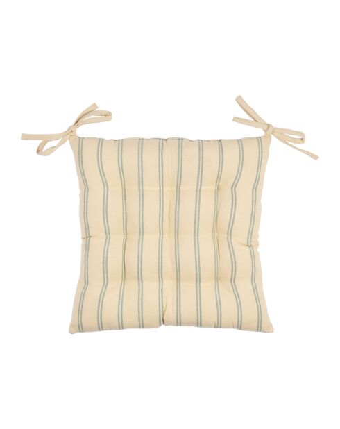 Galette vierkante stoel country sage - 40x40 cm