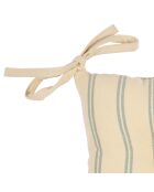 Galette vierkante stoel country sage - 40x40 cm