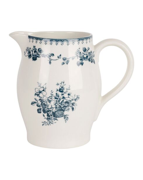 Pichet faustine  bleu ancien  - 1.3L