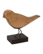 Natuurlijke landelijke musdecoratie - 18x6x14 cm