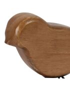 Natuurlijke landelijke musdecoratie - 18x6x14 cm