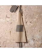 Patère 4 crochets basse-cour naturel  -  34x14x5 cm