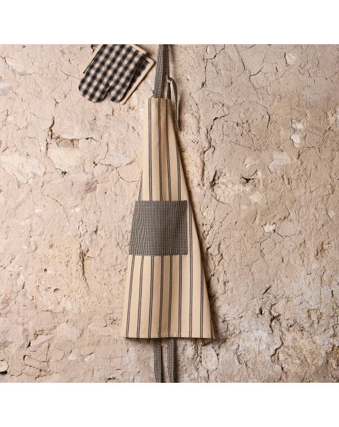 Patère 4 crochets basse-cour naturel  -  34x14x5 cm