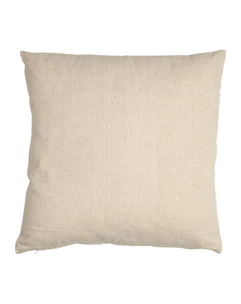 Coussin poussin a la ferme naturel  -  45x45 cm
