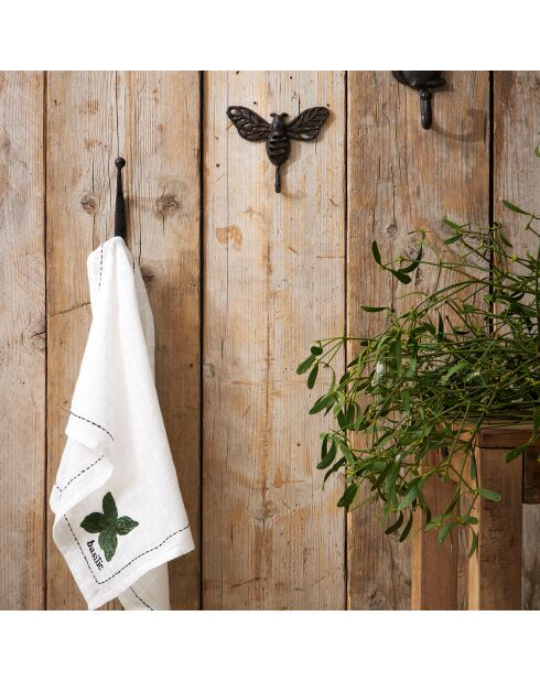 Patère abeille brune  -  15x13x2 cm