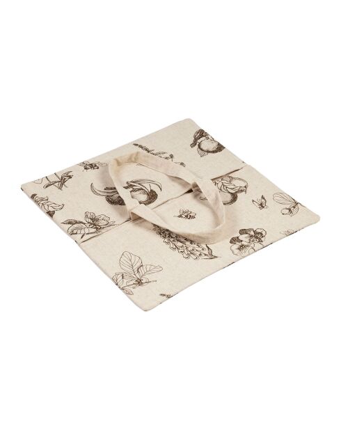 Bolsa para tartas Marie-lise marrón - 40x40 cm