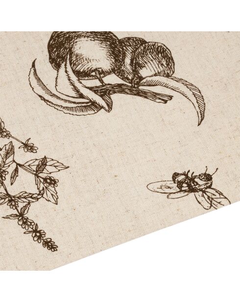 Bolsa para tartas Marie-lise marrón - 40x40 cm