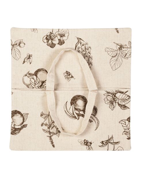 Bolsa para tartas Marie-lise marrón - 40x40 cm