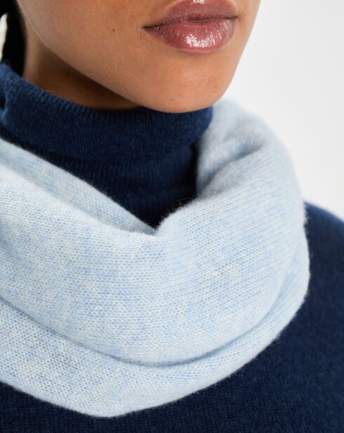 Echarpe 100% Cachemire Cascade icy blue