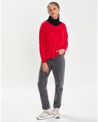 Plastron 100% Cachemire col montant en côtes Carla noir