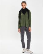 Echarpe 100% Cachemire triangle Shana noire