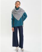 Echarpe 100% Cachemire Cascade grise