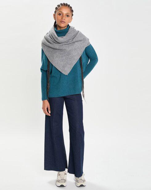 Echarpe 100% Cachemire Cascade grise