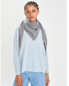 Echarpe 100% Cachemire triangle Shana grise