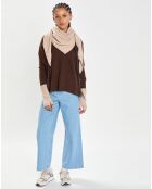 Echarpe 100% Cachemire triangle Shana chestnut