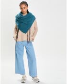 Echarpe 100% Cachemire Cascade heathered teal