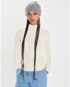 Bonnet 100% Cachemire maille perle Bonny gris