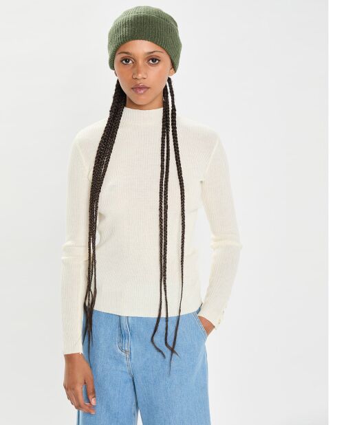 Bonnet 100% Cachemire maille perle Bonny forest