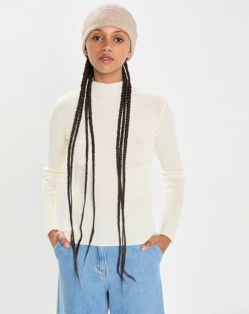 Bonnet 100% Cachemire maille perle Bonny chestnut