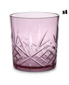 4 Verres Costa transparent/rose - 36 cl