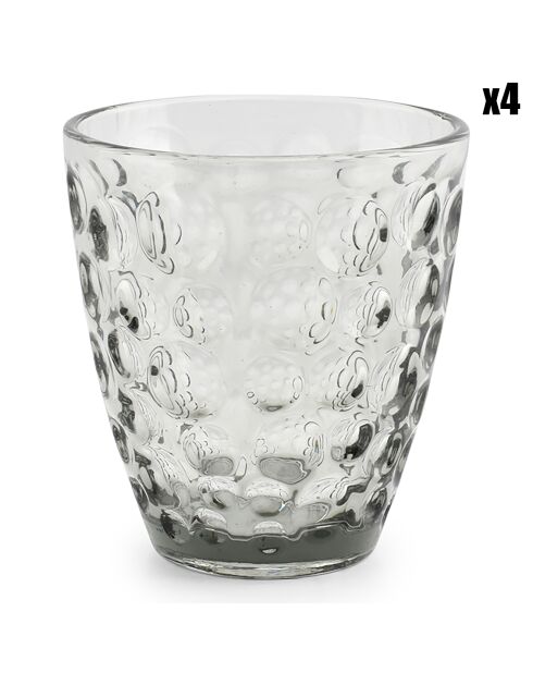 4 Verres Bubble gris -  22 cl