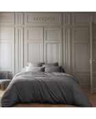 Housse de couette Bambou Salomé anthracite