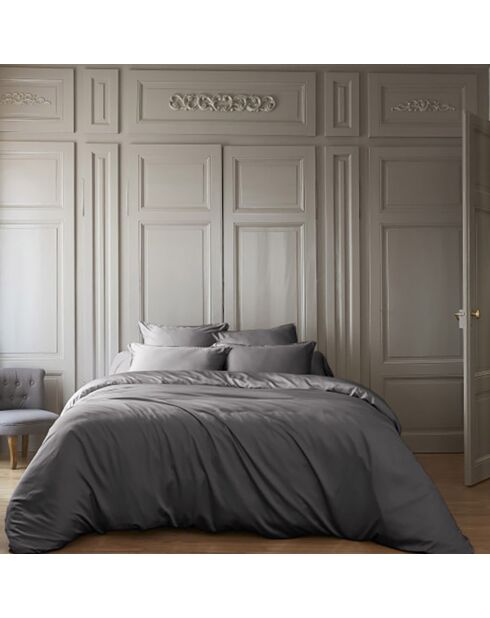 Housse de couette Bambou Salomé anthracite