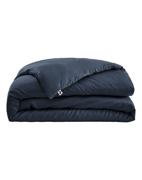 Housse de couette Bambou Salomé bleu foncé