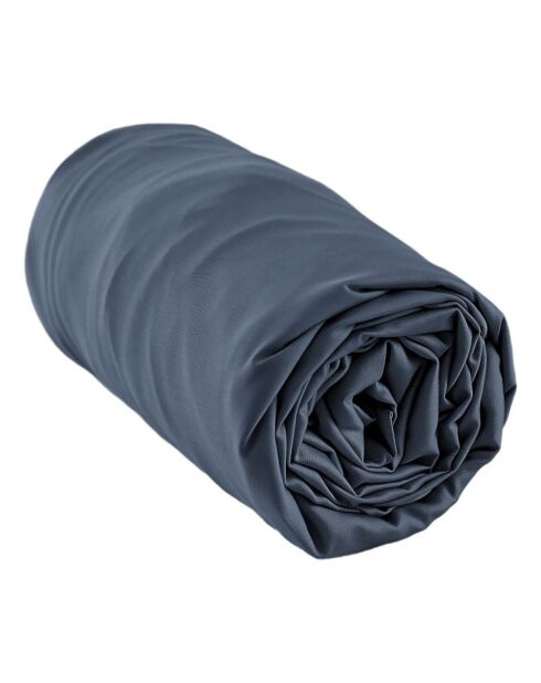 Drap housse Bambou Salomé bleu foncé