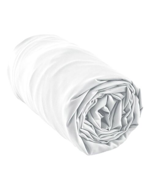 Drap housse Bambou Salomé blanc