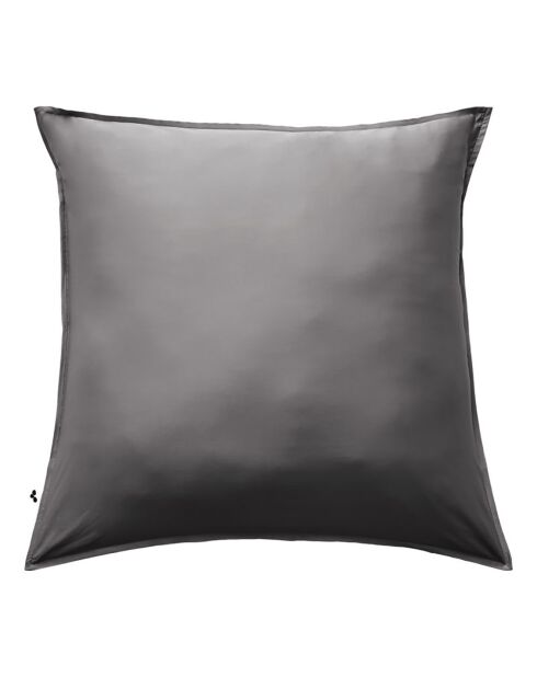 Taie d'oreiller Bambou Salomé anthracite