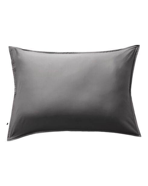 Taie d'oreiller Bambou Salomé anthracite