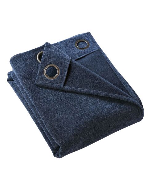 Rideau Occultant + polaire Bjorn bleu foncé