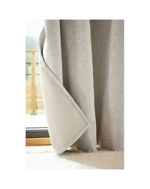 Rideau Occultant + polaire Bjorn beige