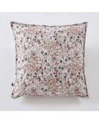 Housse de coussin Polyester imprimé + enduction Capucine naturel