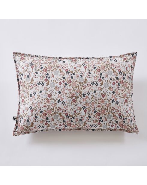 Housse de coussin Polyester imprimé + enduction Capucine naturel