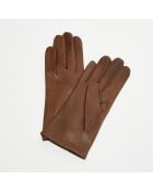 Gants en Cuir d'Agneau Waves taupe