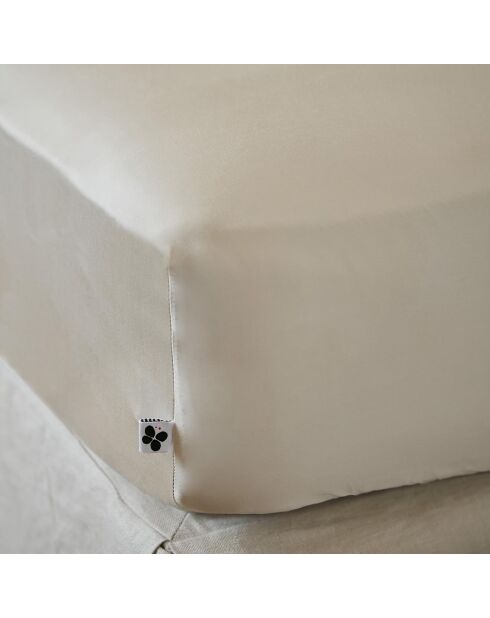 Drap housse Bambou Salomé naturel