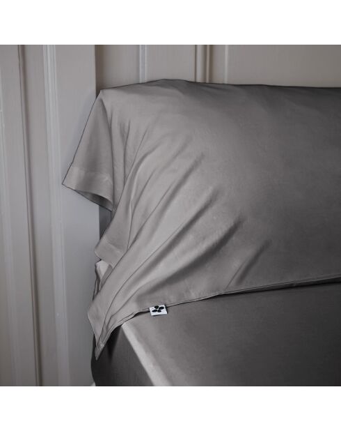 Taie de traversin Bambou Salomé anthracite
