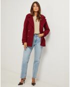 Manteau Olivia bordeaux