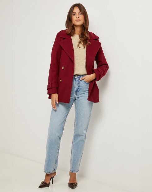 Manteau Olivia bordeaux