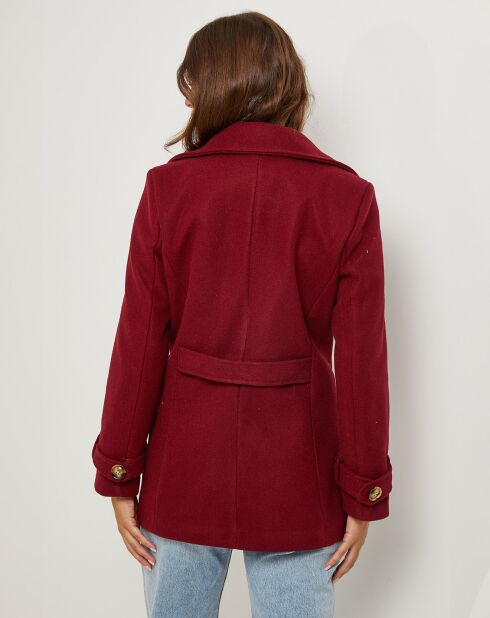 Manteau Olivia bordeaux